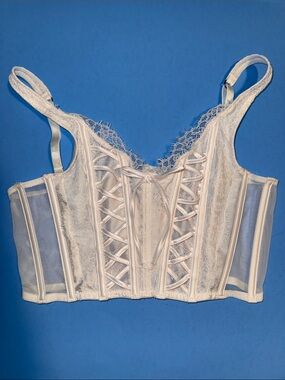 Victoria's Secret Cream Lace Longline Bustier